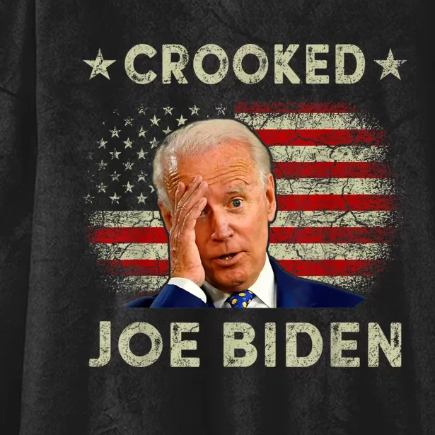 Crooked Joe Biden Hooded Wearable Blanket