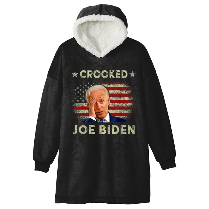 Crooked Joe Biden Hooded Wearable Blanket