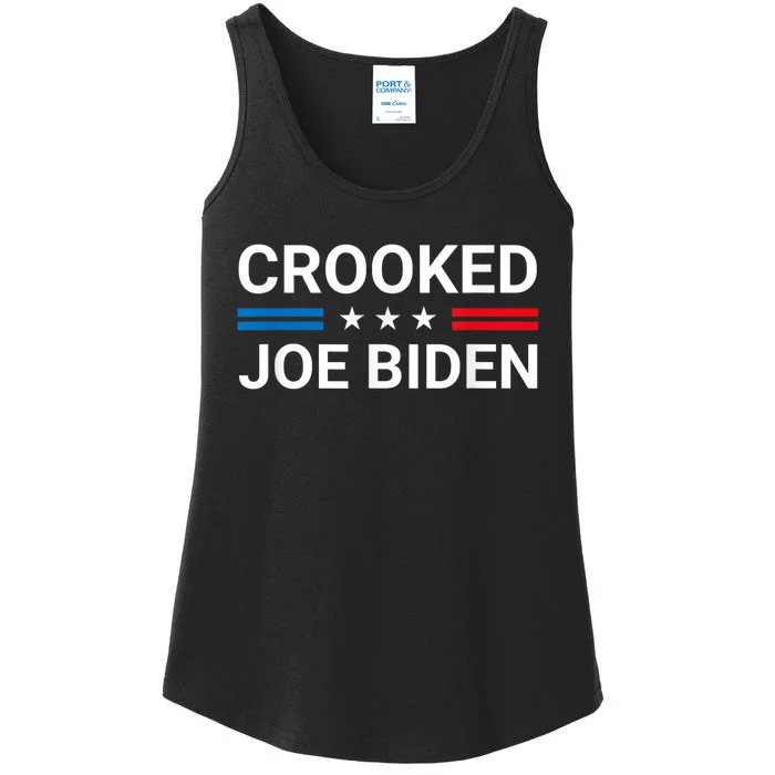 Crooked Joe Biden Trump Quote Called Joe Biden Crooked Ladies Essential Tank