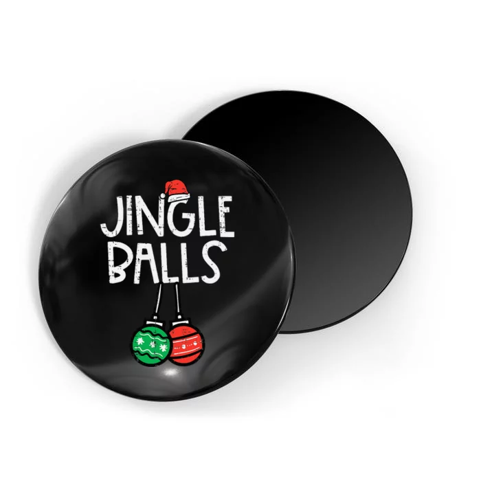 Christmas Jingle Balls Santa Funny Xmas Matching Couple Magnet