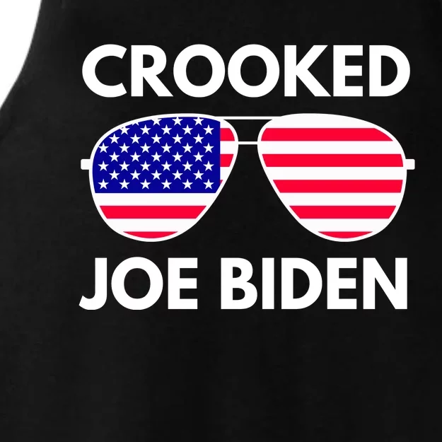 Crooked Joe Biden Trump Quote Called Joe Biden Crooked Ladies Tri-Blend Wicking Tank