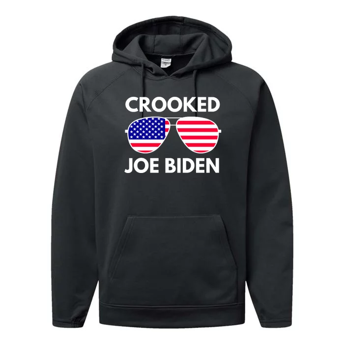 Crooked Joe Biden Trump Quote Called Joe Biden Crooked Performance Fleece Hoodie