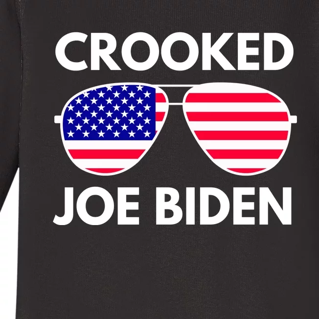 Crooked Joe Biden Trump Quote Called Joe Biden Crooked Baby Long Sleeve Bodysuit