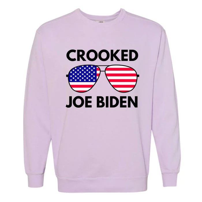 Crooked Joe Biden Trump Quote Called Joe Biden Crooked Garment-Dyed Sweatshirt