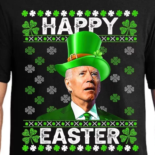 Confused Joe Biden Happy Easter St Patricks Day Pajama Set