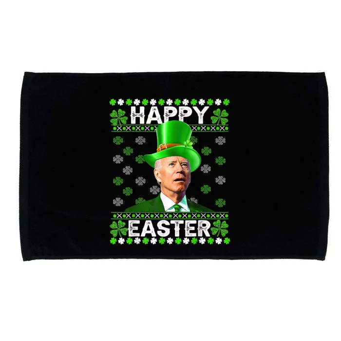 Confused Joe Biden Happy Easter St Patricks Day Microfiber Hand Towel