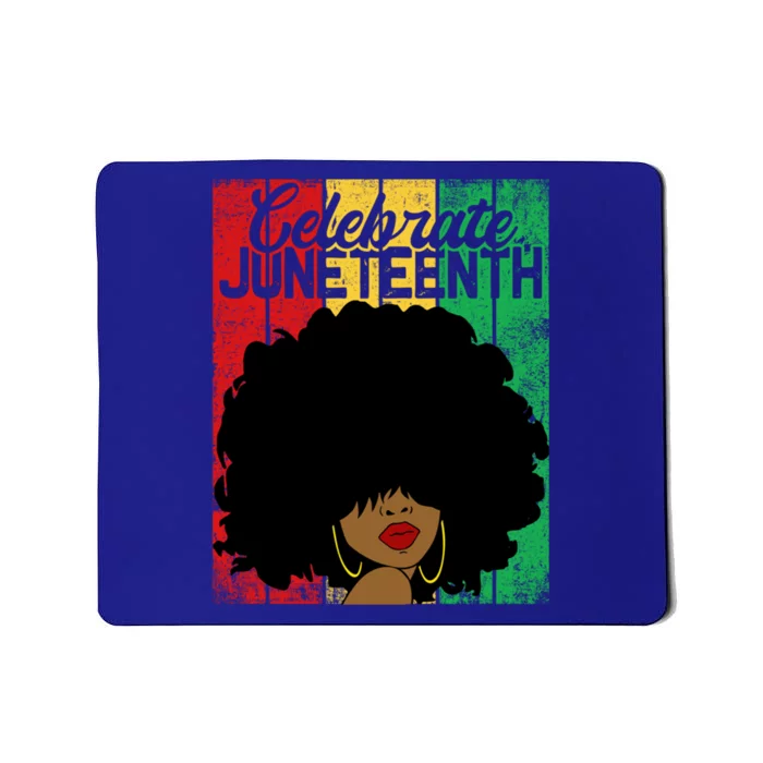 Celebrate Juneteenth Blm Melanin Black History Month Gift Mousepad