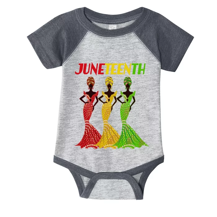 Celebrate Juneteenth Beautiful Black African American Women Attire Infant Baby Jersey Bodysuit