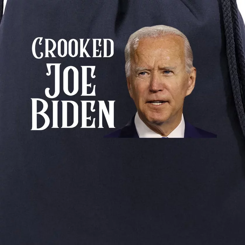 Crooked Joe Biden Drawstring Bag