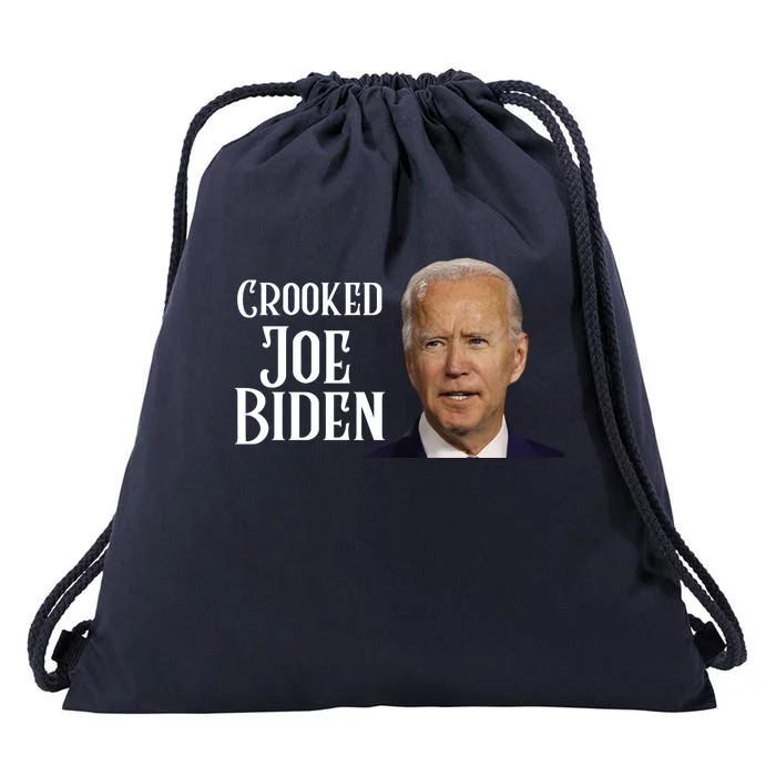 Crooked Joe Biden Drawstring Bag