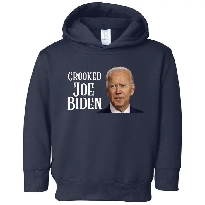 Crooked Joe Biden Toddler Hoodie