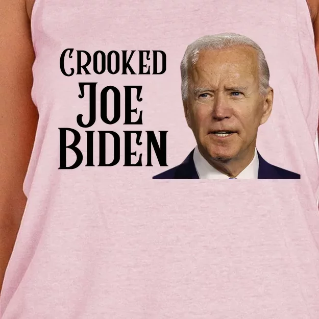 Crooked Joe Biden Women's Knotted Racerback Tank