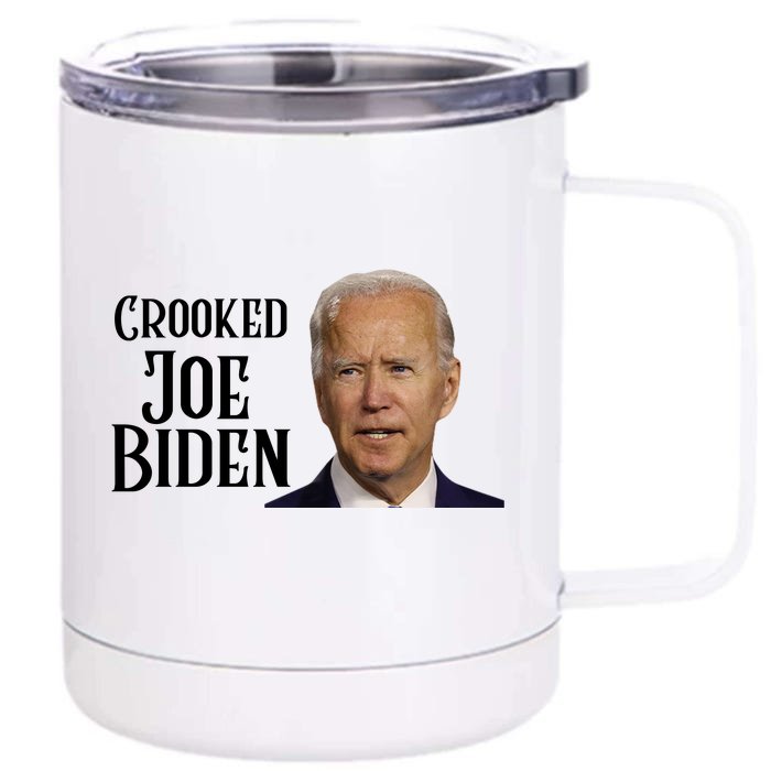 Crooked Joe Biden Front & Back 12oz Stainless Steel Tumbler Cup