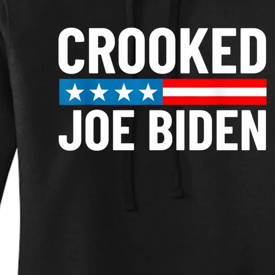 Crooked Joe Biden Confused Anti Biden Women's Pullover Hoodie