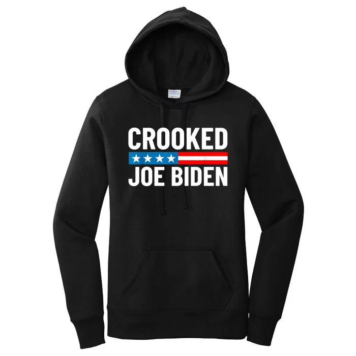 Crooked Joe Biden Confused Anti Biden Women's Pullover Hoodie