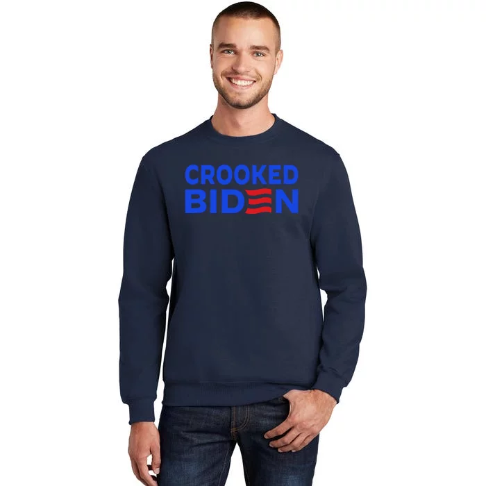 Crooked Joe Biden Confused Anti Biden Tall Sweatshirt