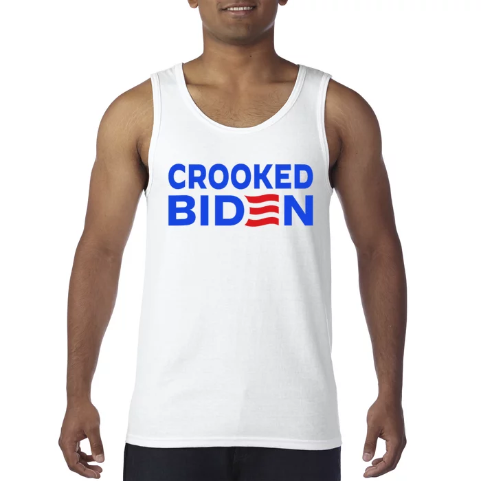 Crooked Joe Biden Confused Anti Biden Tank Top