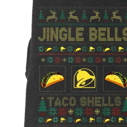 Christmas Jingle Bells Taco Shells Funny Ugly Xmas Sweater Doggie 3-End Fleece Hoodie