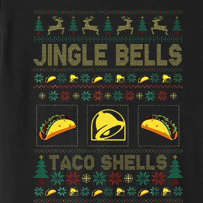 Christmas Jingle Bells Taco Shells Funny Ugly Xmas Sweater ChromaSoft Performance T-Shirt