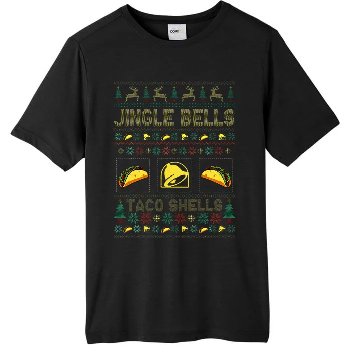 Christmas Jingle Bells Taco Shells Funny Ugly Xmas Sweater ChromaSoft Performance T-Shirt