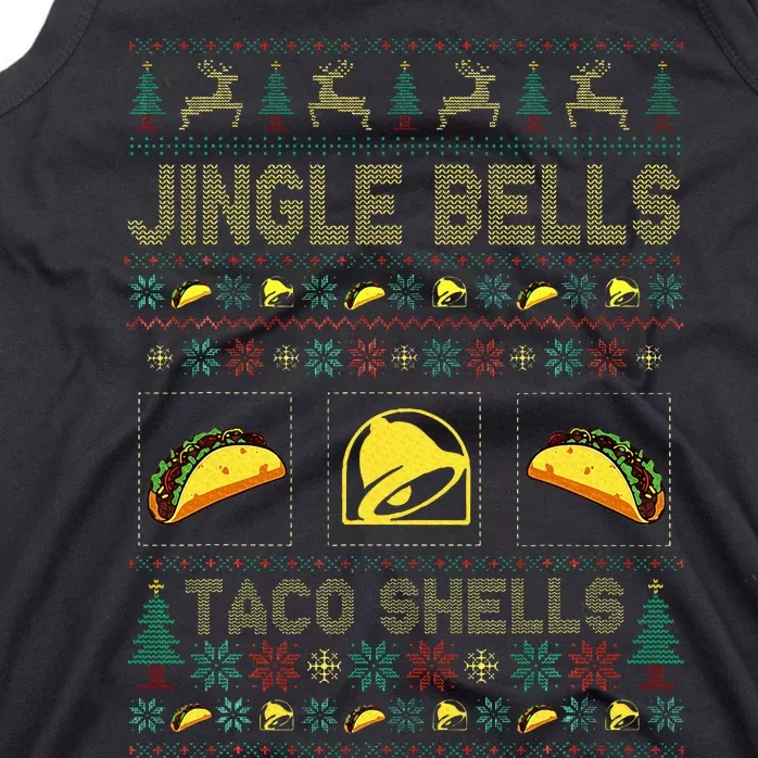 Christmas Jingle Bells Taco Shells Funny Ugly Xmas Sweater Tank Top