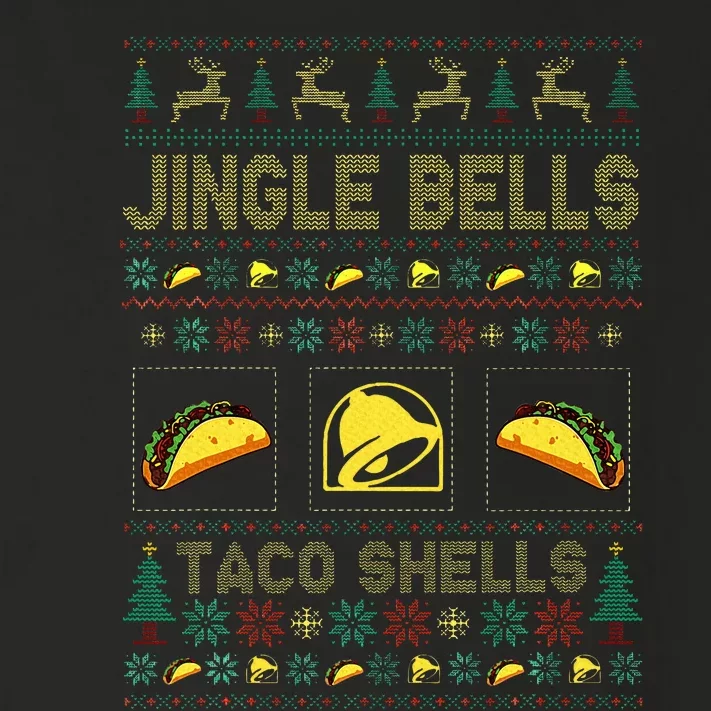 Christmas Jingle Bells Taco Shells Funny Ugly Xmas Sweater Toddler Long Sleeve Shirt