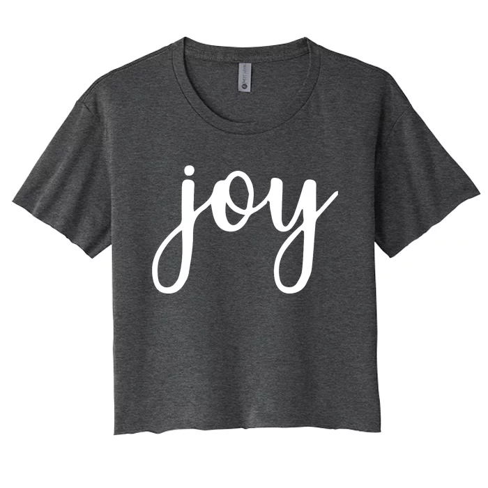 Christmas Joy Women's Crop Top Tee