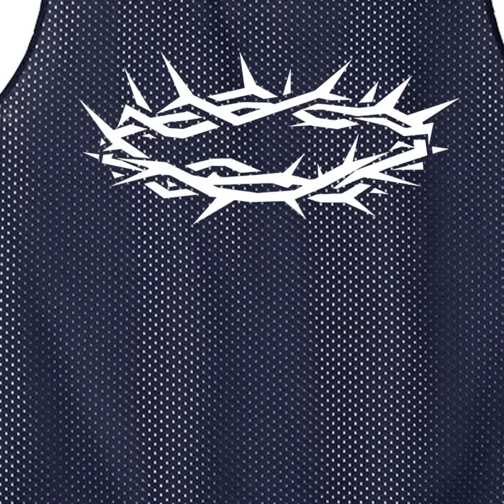 Christian Jesus Crown Of Thorn Good Friday & Easter. Mesh Reversible Basketball Jersey Tank