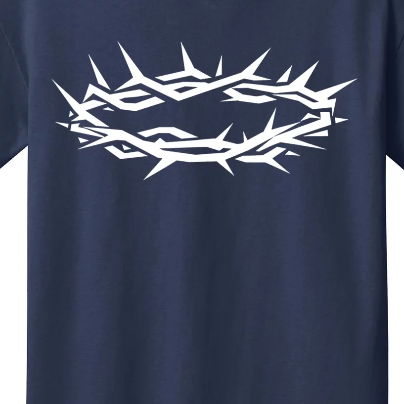 Christian Jesus Crown Of Thorn Good Friday & Easter. Kids T-Shirt