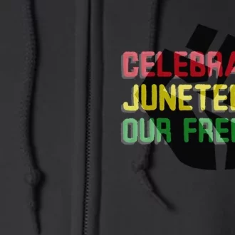 Celebrating Juneteeth Full Zip Hoodie