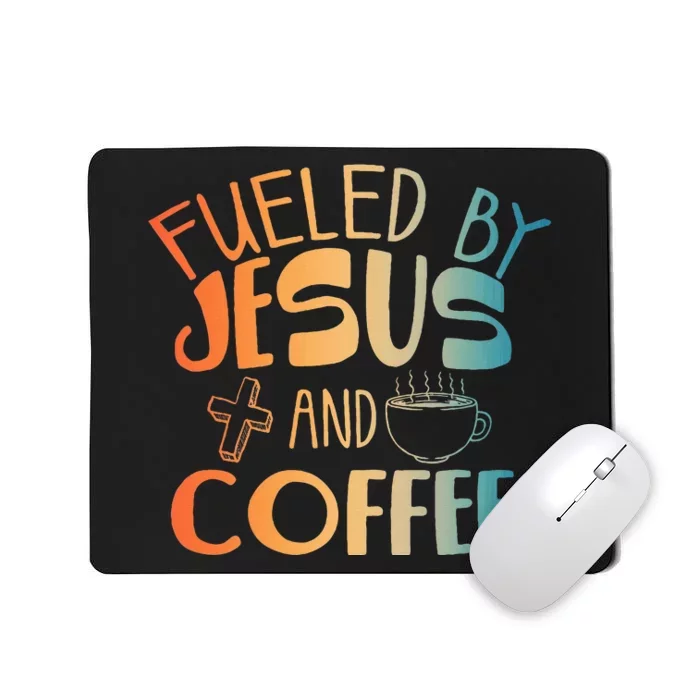 Cool Jesus Christian Jesus Coffee Lover Mousepad