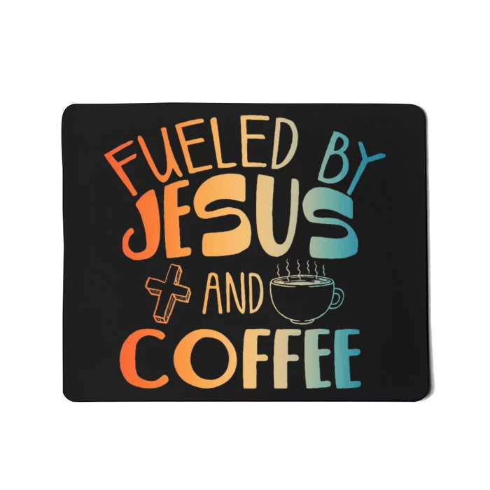 Cool Jesus Christian Jesus Coffee Lover Mousepad