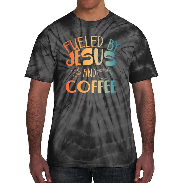 Cool Jesus Christian Jesus Coffee Lover Tie-Dye T-Shirt