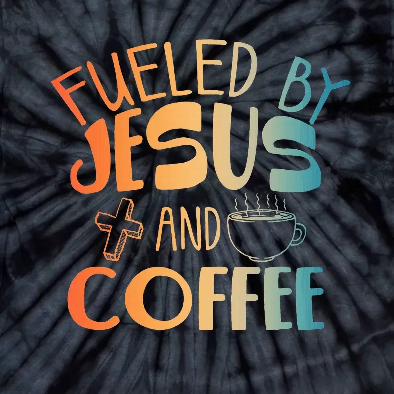 Cool Jesus Christian Jesus Coffee Lover Tie-Dye T-Shirt