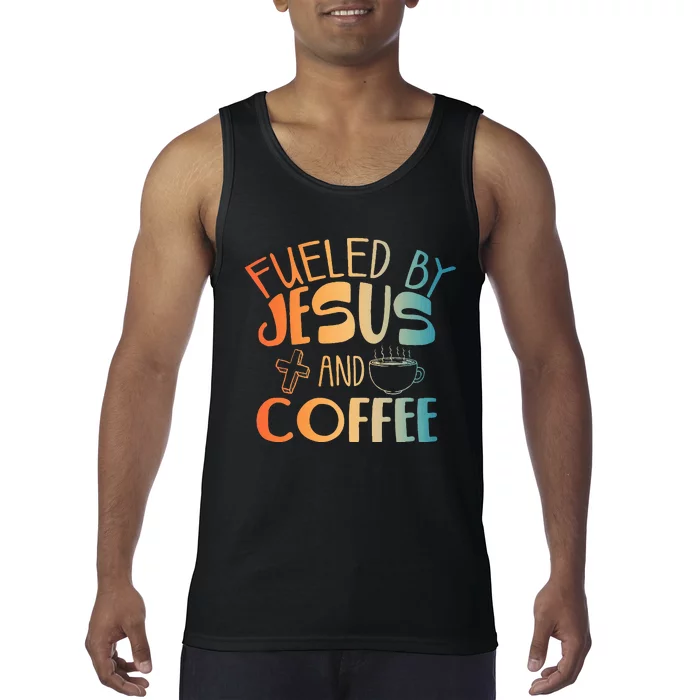 Cool Jesus Christian Jesus Coffee Lover Tank Top