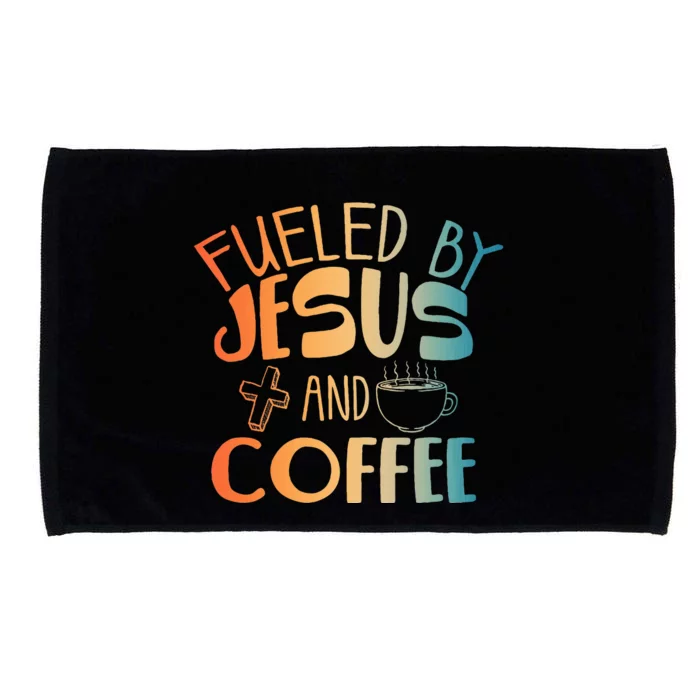 Cool Jesus Christian Jesus Coffee Lover Microfiber Hand Towel