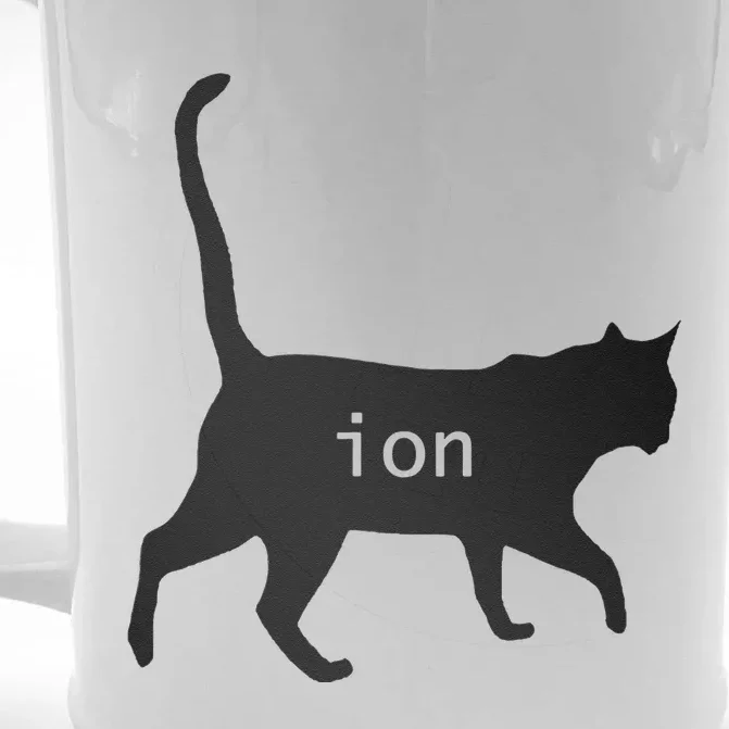 Cation Joke Cute Science Cat Funny Chemistry Teacher Gift Front & Back Beer Stein