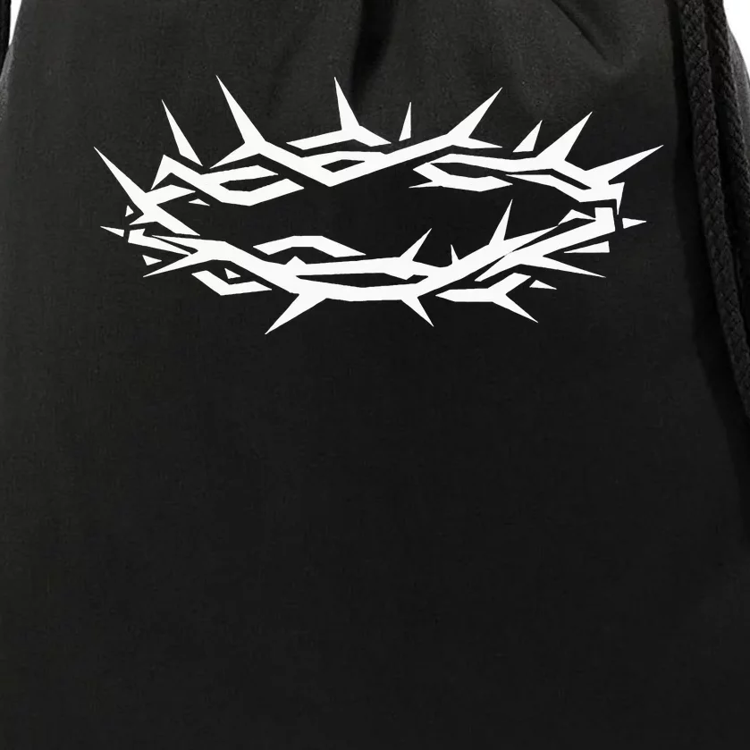 Christian Jesus Crown of Thorn Good Friday & Easter. Drawstring Bag