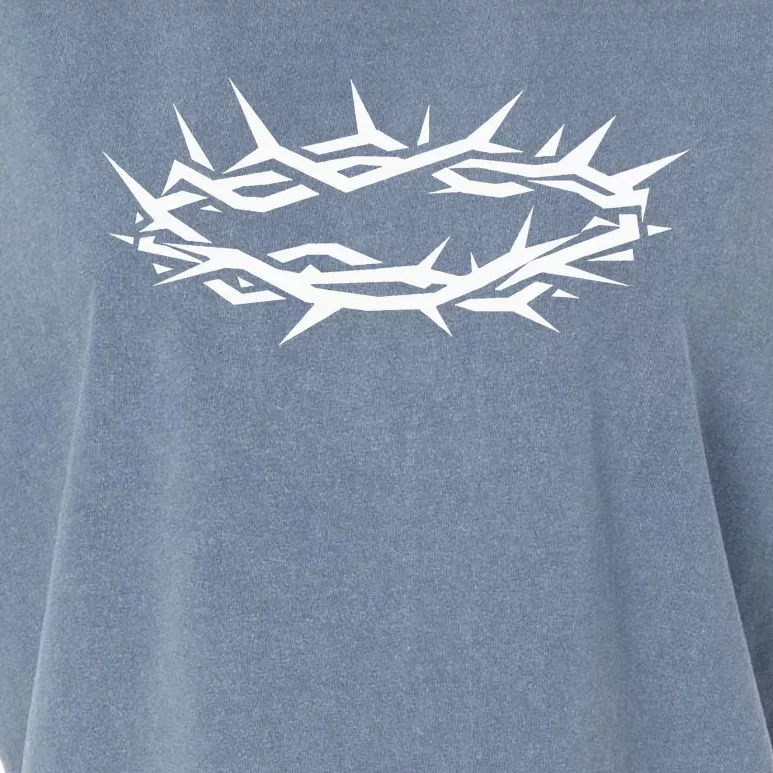 Christian Jesus Crown of Thorn Good Friday & Easter. Garment-Dyed Women's Muscle Tee