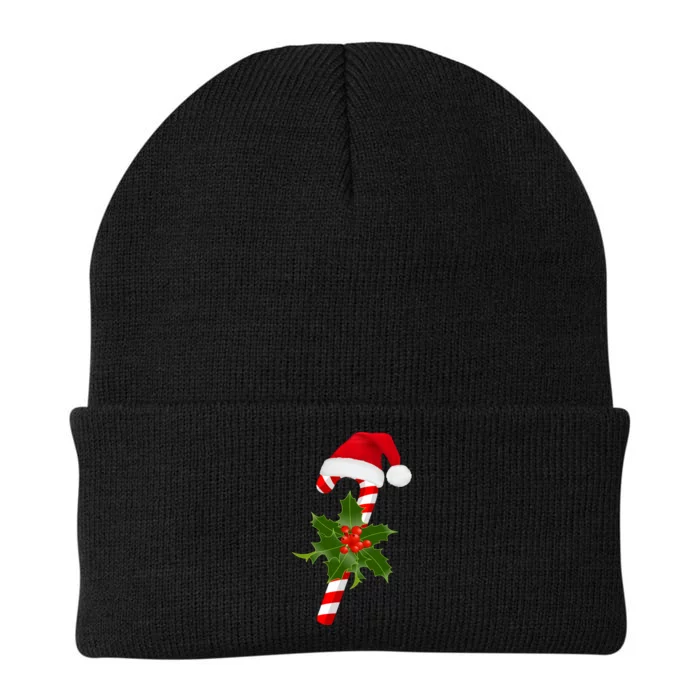 Christmas Jolly Candy Cane Knit Cap Winter Beanie