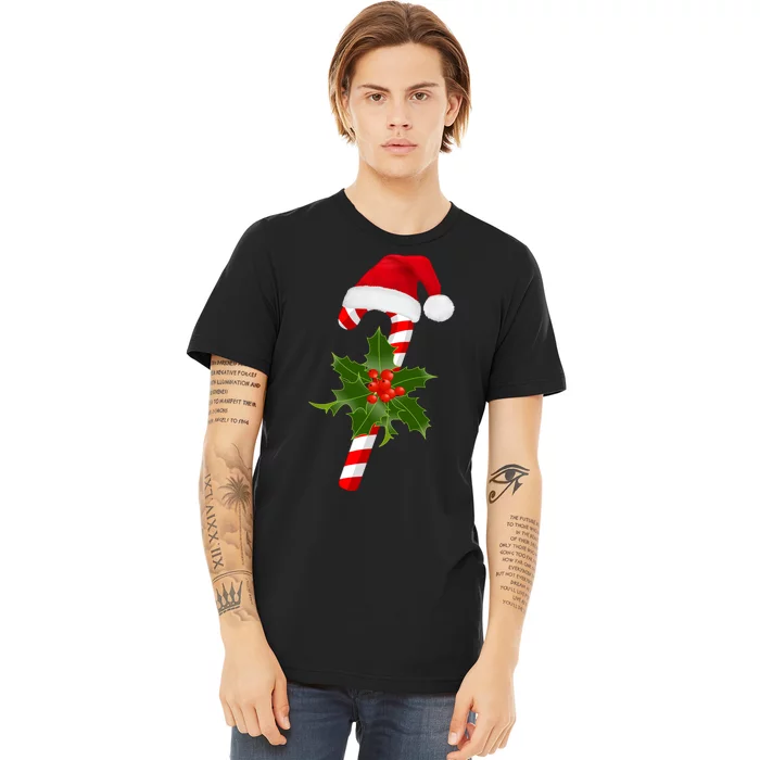 Christmas Jolly Candy Cane Premium T-Shirt