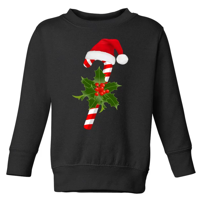 Christmas Jolly Candy Cane Toddler Sweatshirt