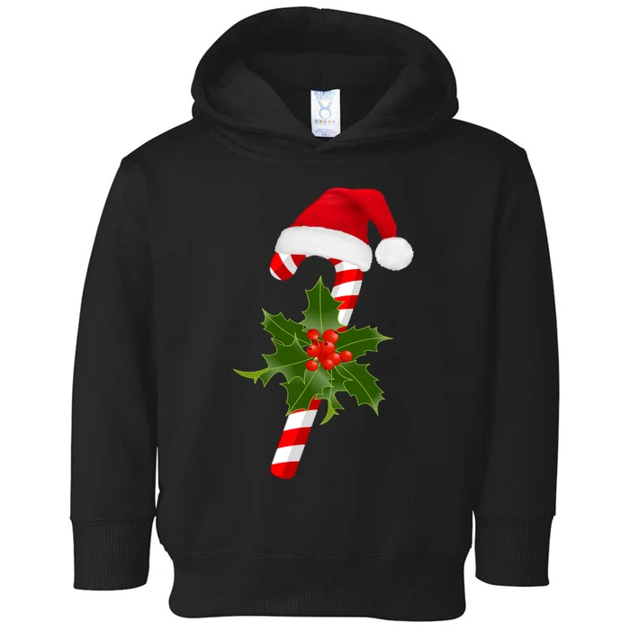 Christmas Jolly Candy Cane Toddler Hoodie