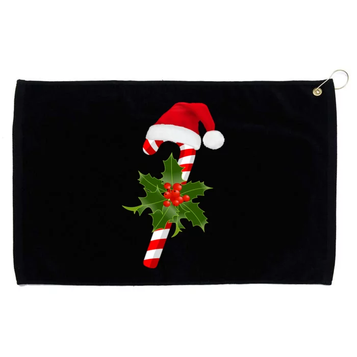 Christmas Jolly Candy Cane Grommeted Golf Towel