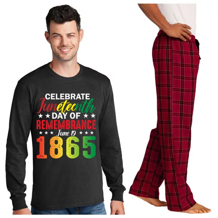 Celebrate Junenth Day Of Remembrance June 19 1865 Gift Long Sleeve Pajama Set