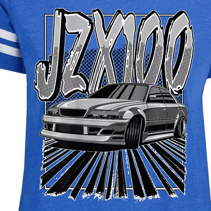 Chaser Jzx100 Drift Enza Ladies Jersey Football T-Shirt