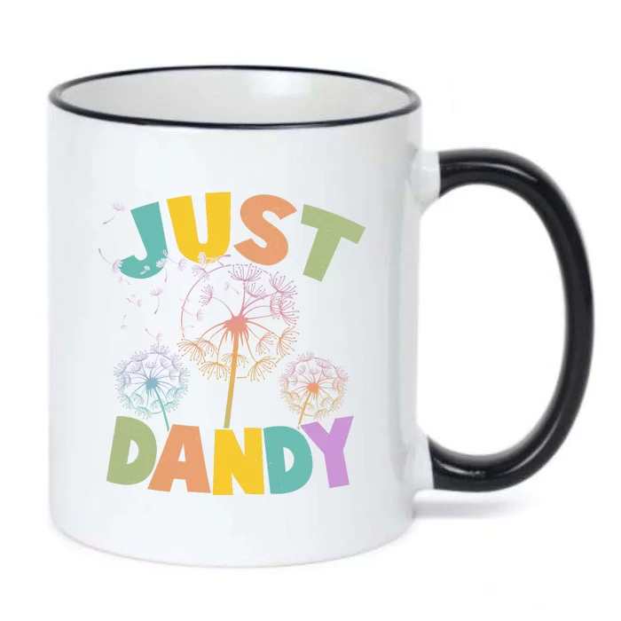 Cute Just Dandy Springtime Dandelions Black Color Changing Mug