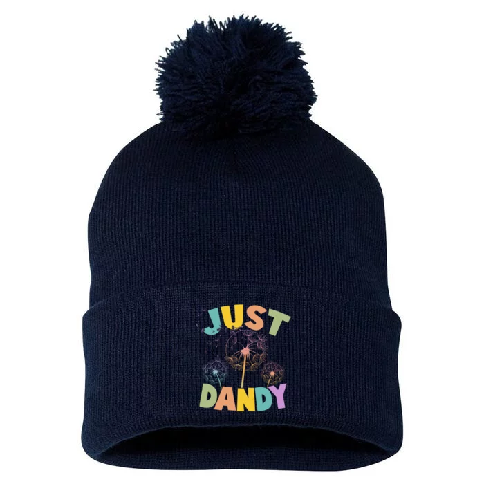 Cute Just Dandy Springtime Dandelions Pom Pom 12in Knit Beanie