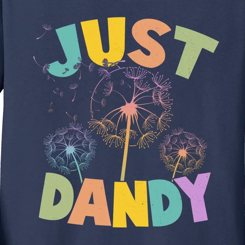 Cute Just Dandy Springtime Dandelions Kids Long Sleeve Shirt