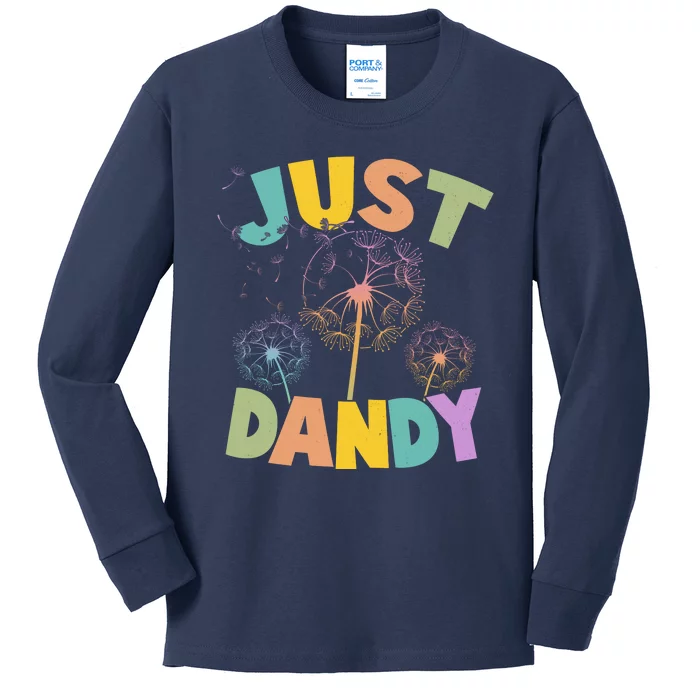 Cute Just Dandy Springtime Dandelions Kids Long Sleeve Shirt